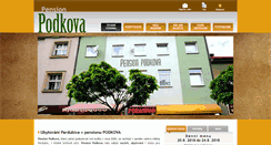 Desktop Screenshot of pension-podkova.cz