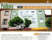 Tablet Screenshot of pension-podkova.cz